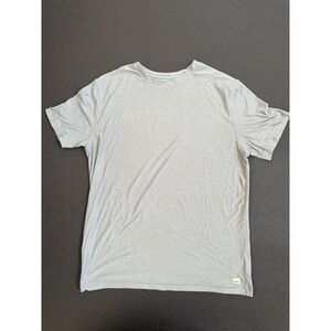 Vuori Men's Strato Tech Tee Heatherd Grey Large Short Sleeve Active